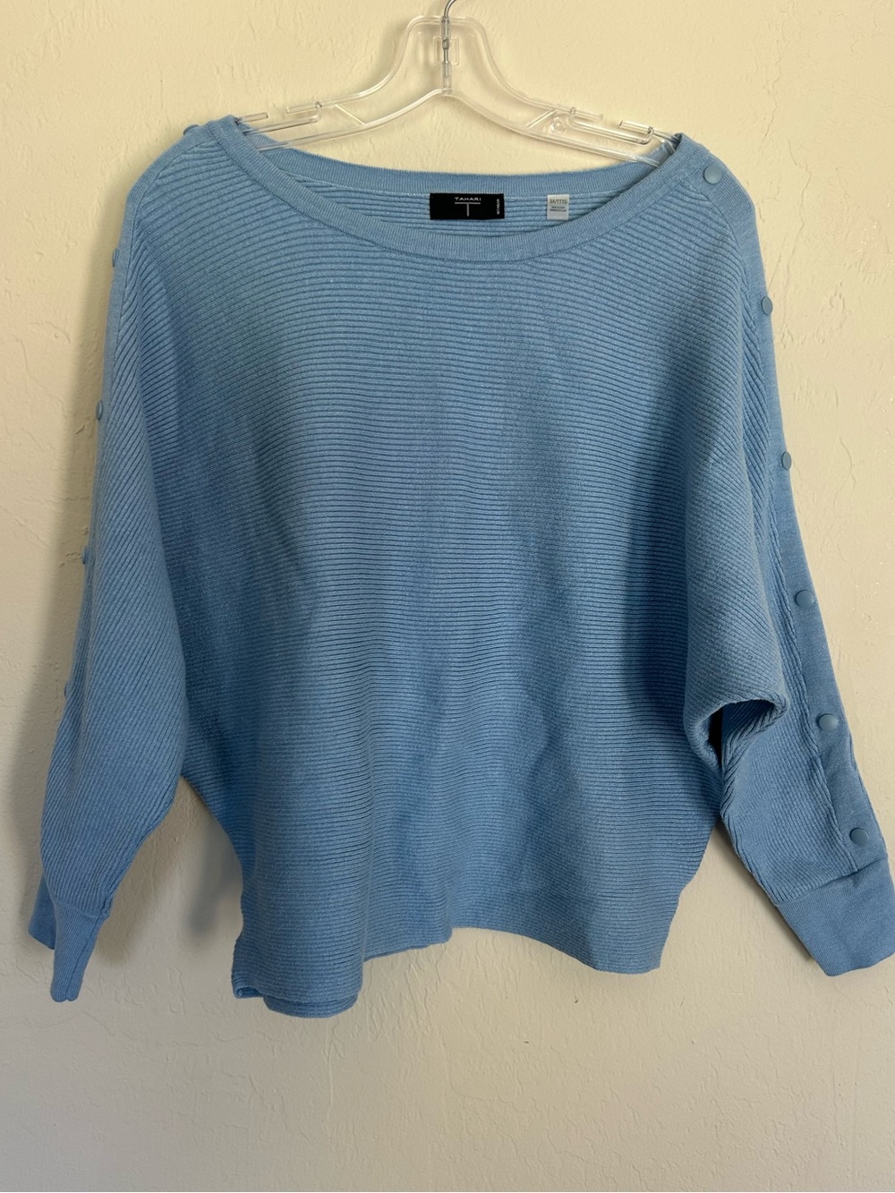 Tahari blue ribbed sweater Size XXXL (1733)